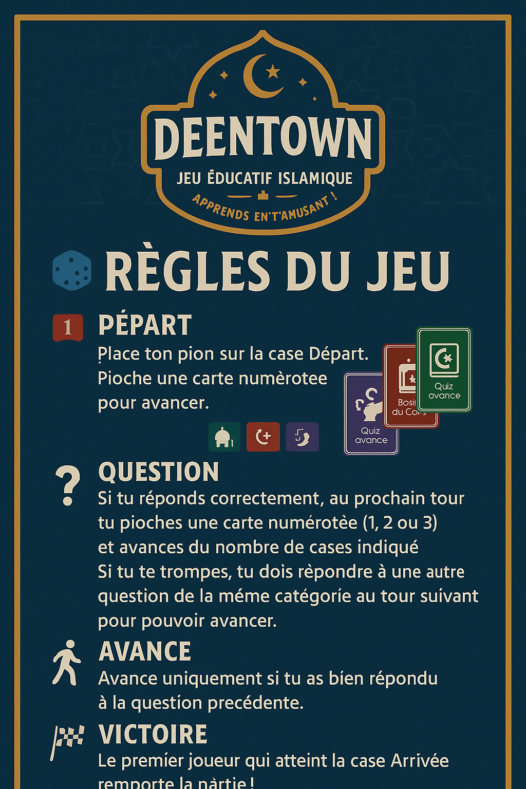 Deentown - Jeu de société éducatif islamique